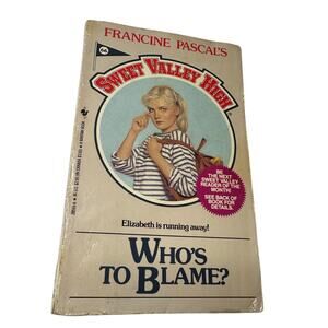 Sweet Valley High 1ST Edition First Print Book #66 Who's To Blame Vintage 1980's